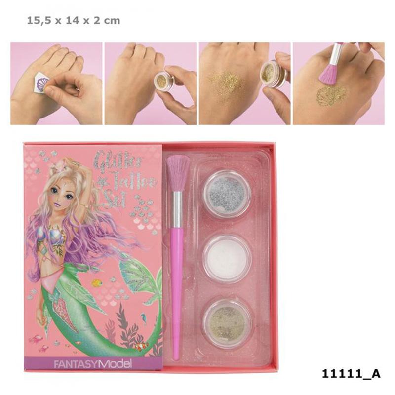 TopModel Fantasy Model Glitter Tattoo Set Mermaid