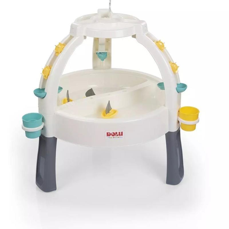 دولو - طاولة اللعب فان فاونتن الرملية والمائية للأطفال - لون ابيض