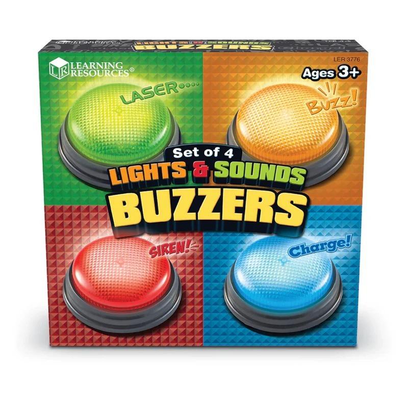 Lights and Sounds Buzzers Set – 4 Pack