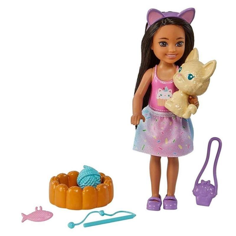 Barbie Chelsea Doll and Pet Puppy with Accessories - Multicolor