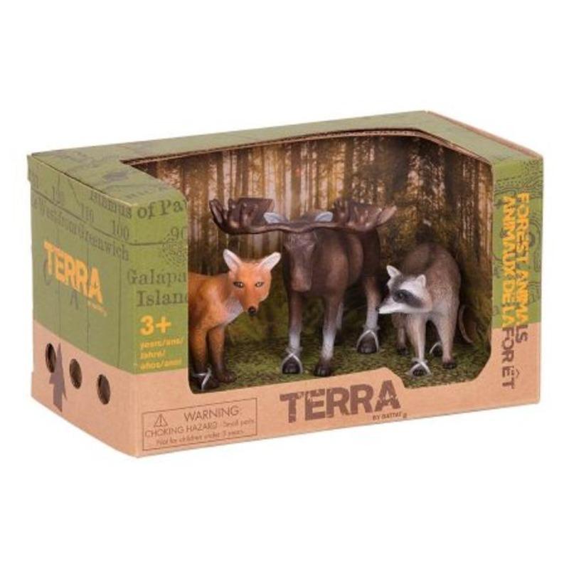 تيرا - مجسمات حيوانات الغابة 3 قطع