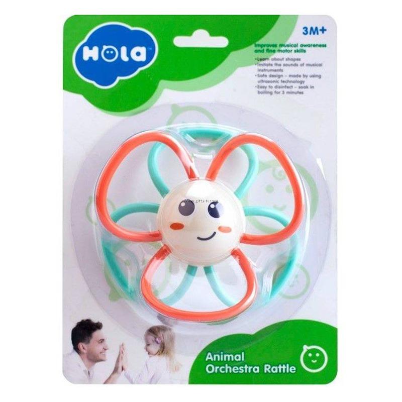 Hola Sunflower Orchestra Rattle Baby Teether Activity