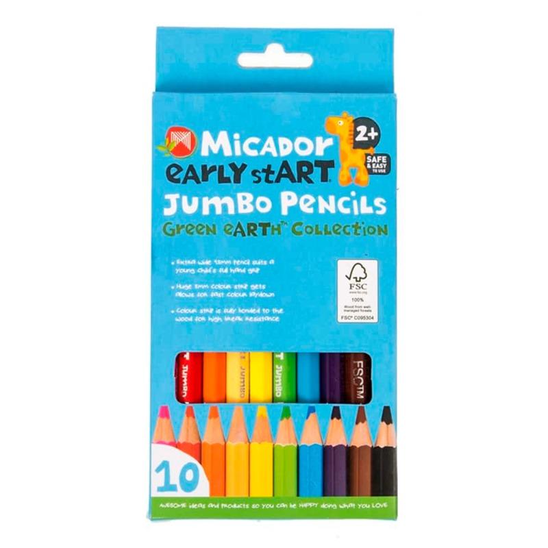 Micador- Early Start Jumbo Pencils -10 Pack