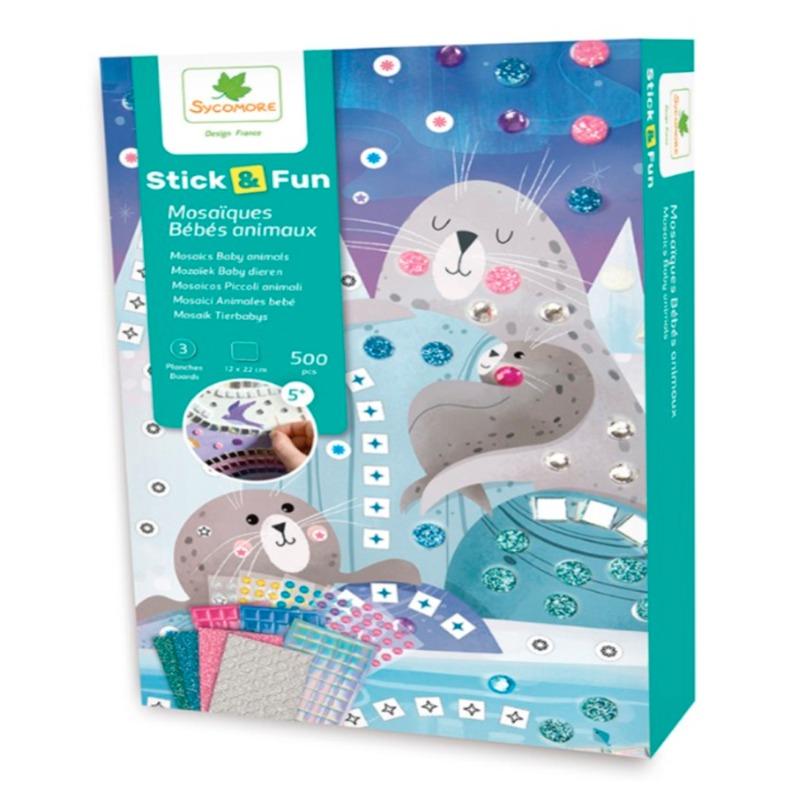 Sycomore Stick & Fun Mini 3 Mosaics Baby Sea Animals