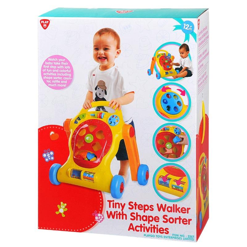 بلاي جو - مشاية الخطوات الصغيرة مع أنشطة تصنيف الأشكال - متعدد الألوان