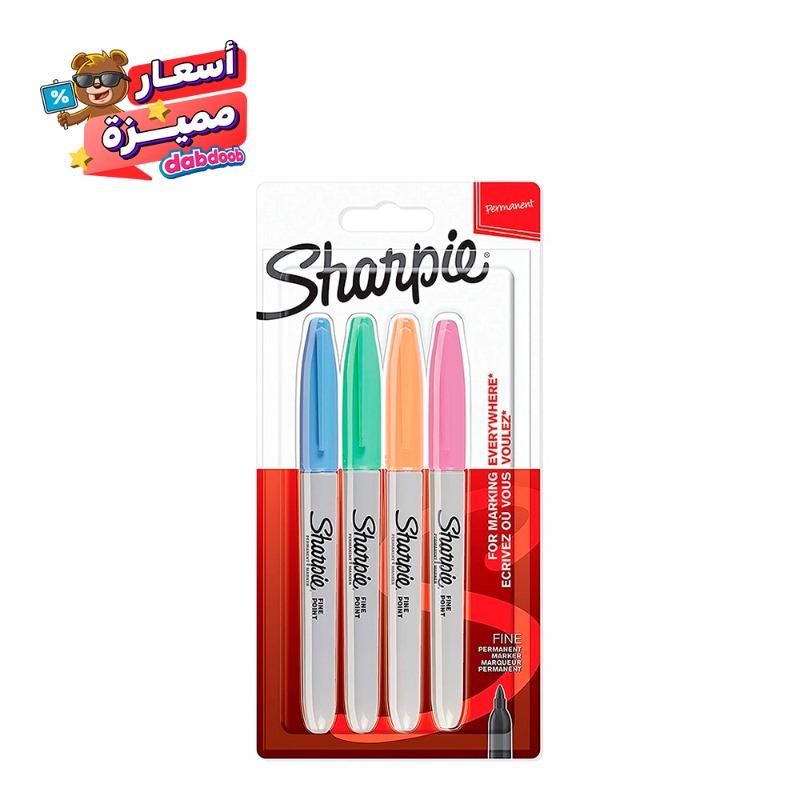 شاربي - مجموعة اقلام متنوعة الالوان - 4 قطعه