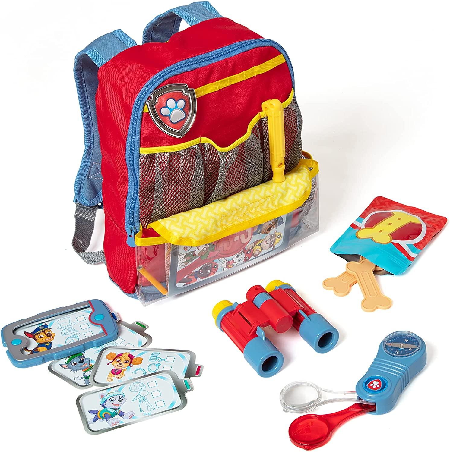 Melissa And Doug Paw Patrol Pup Pack Backpack Role Play Set - 15 Pcs