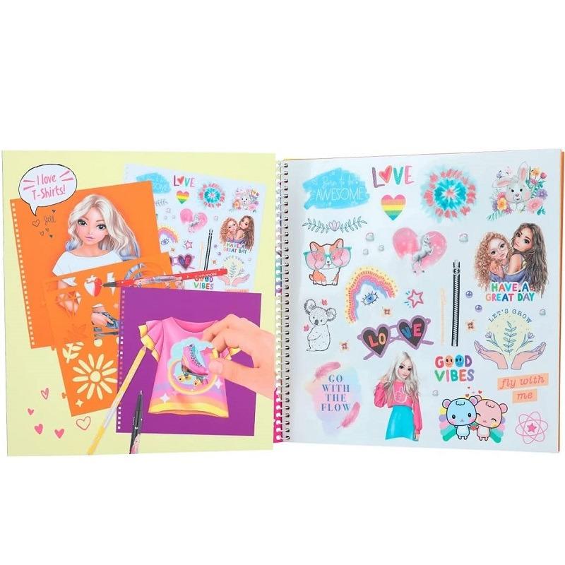 Top Model T-Shirt Designer Colouring Book