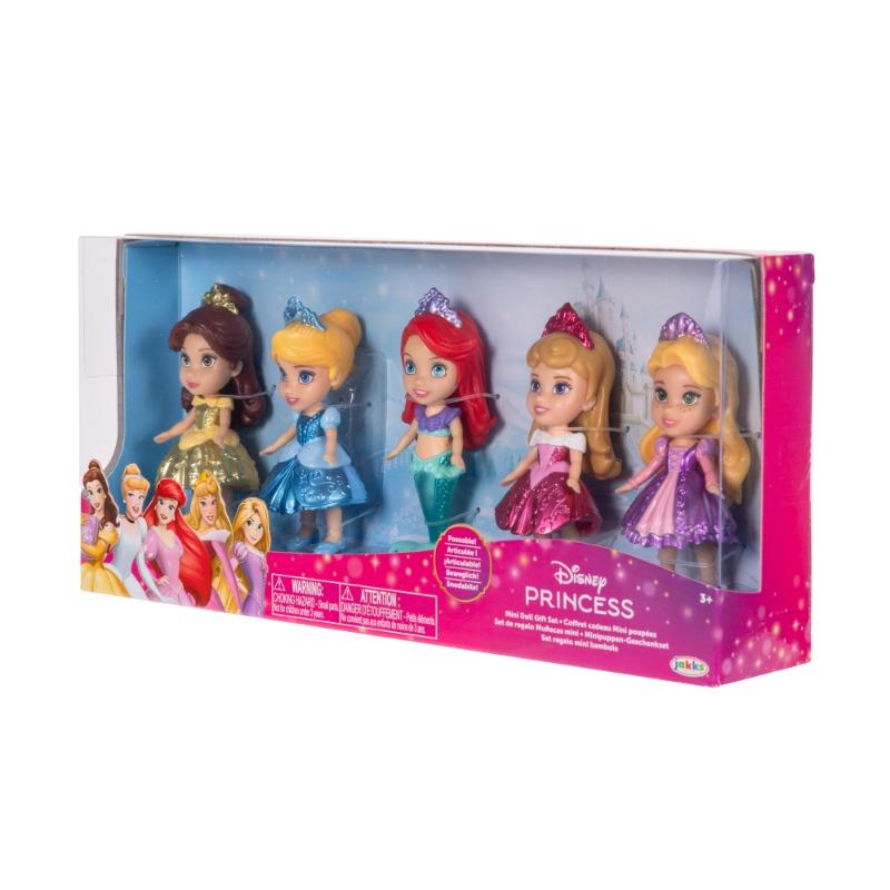Mattel Disney Princess & Friends Set with 5 Posable Small Dolls