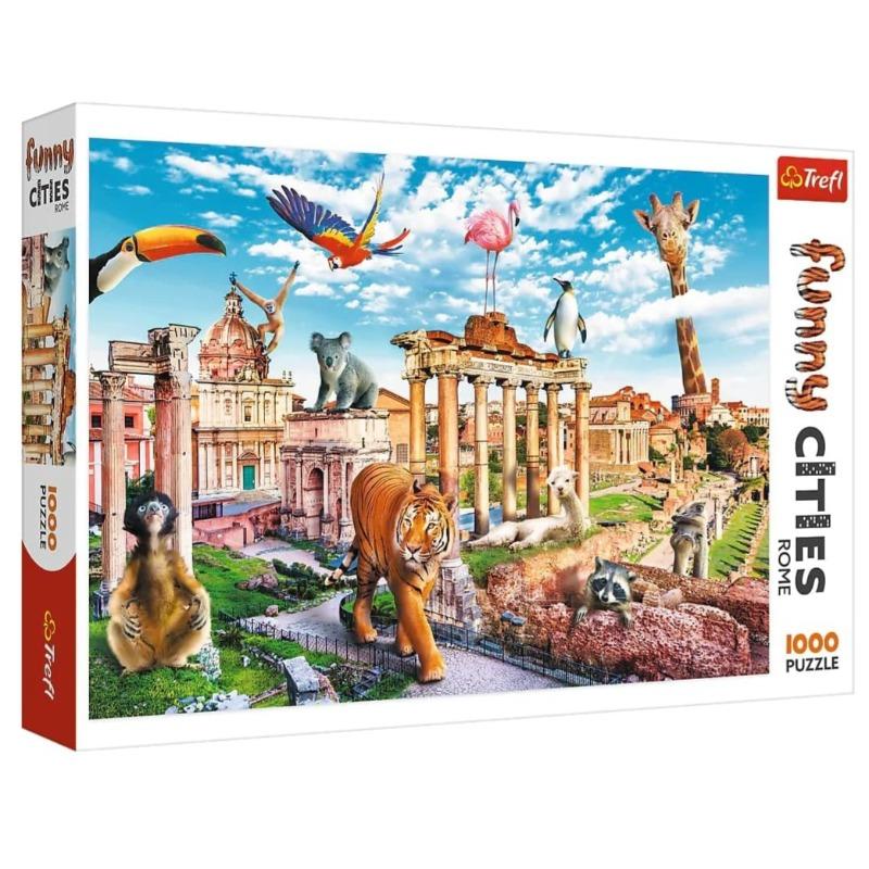 Trefl Funny Cities Wild Rome Puzzle - 1000 Pcs