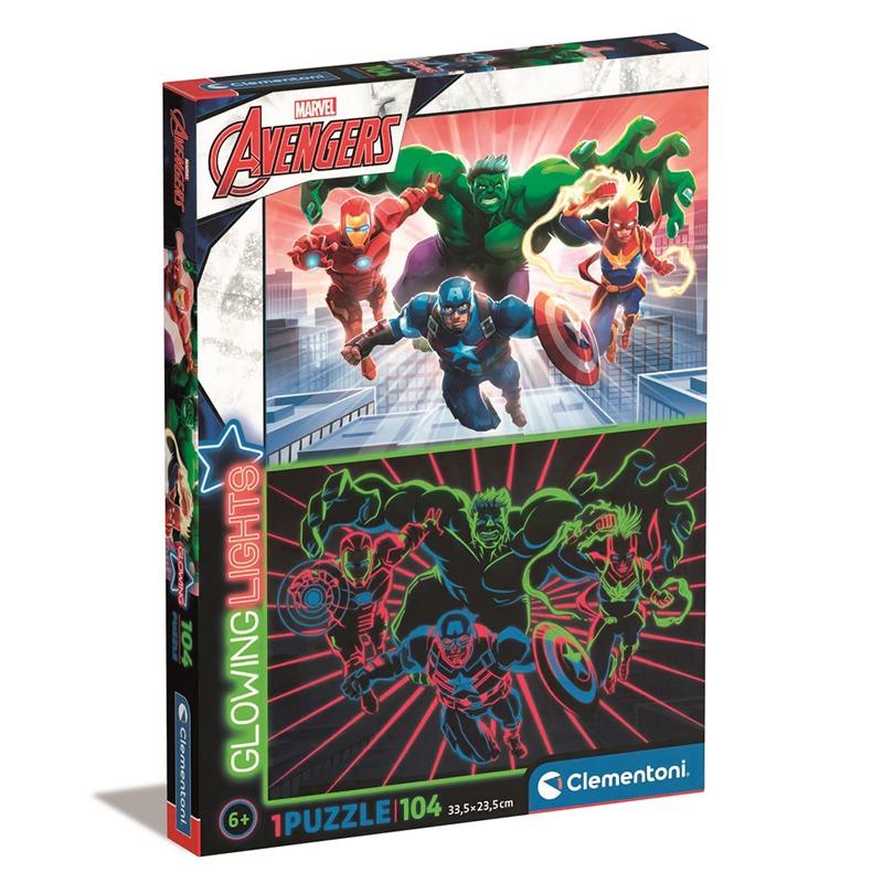 كلمنتوني - بازل مارفل أفنجرز جلوينج لايتس 104 قطعة