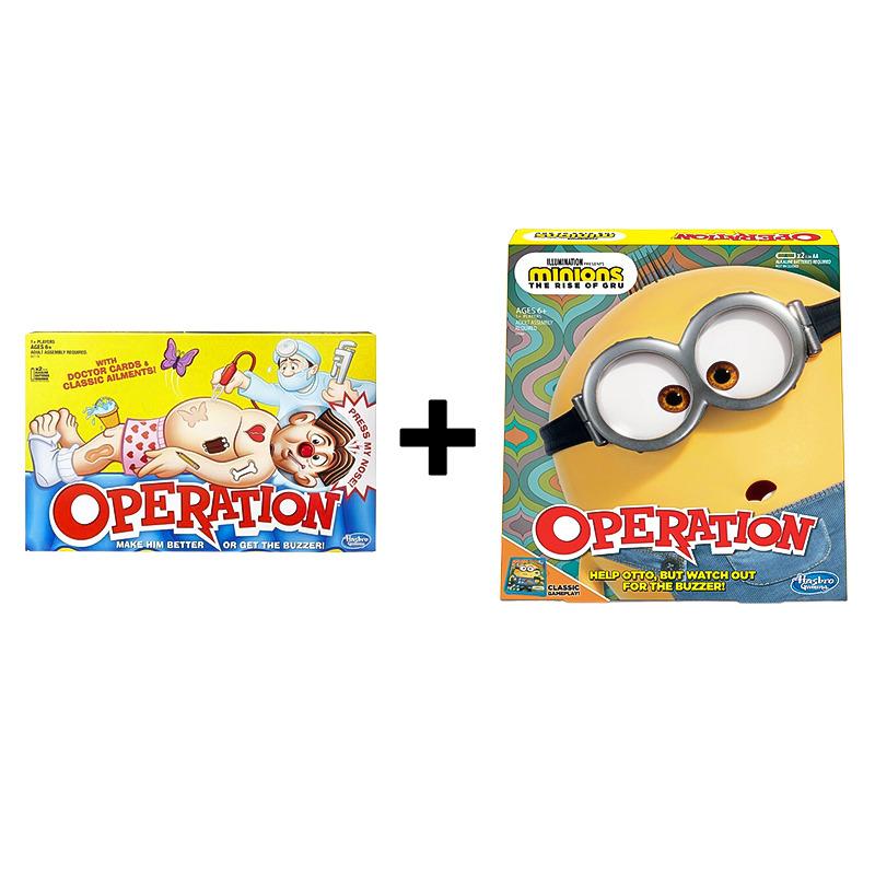 Buy 1 Get 1 Free Operation Classic Board Game + Minions Operation Game The Rise of Gru Edition