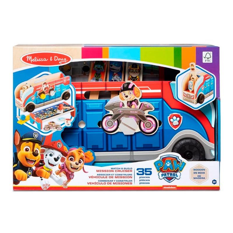 Melissa And Doug Paw Patrol 2 Match And Build Mission Cruiser