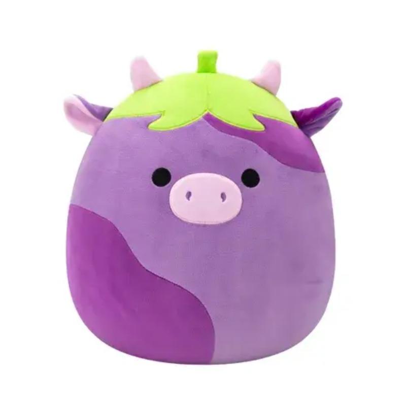 دمية سكويشمالوز بقرة البنفسج (Eggplant Cow) – حجم متوسط 12 بوصة