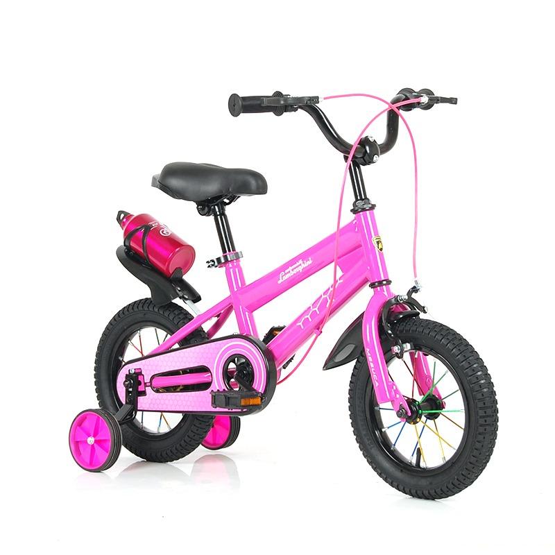 لامبورغيني - دراجة أطفال مقاس 12 إنش- لون وردي