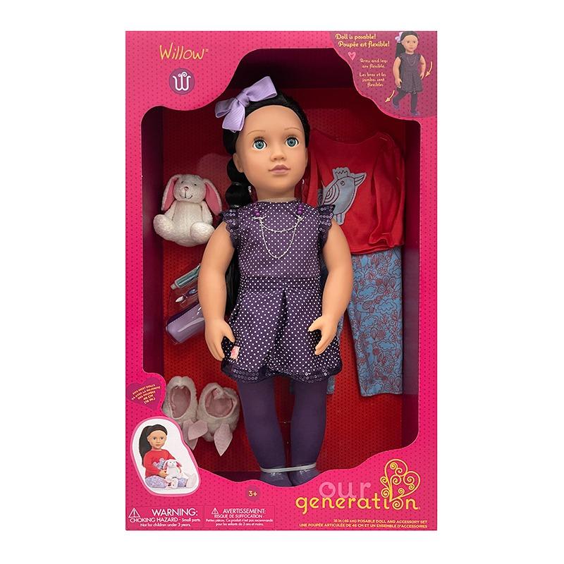 Our Generation Deluxe Doll Willow With Book
