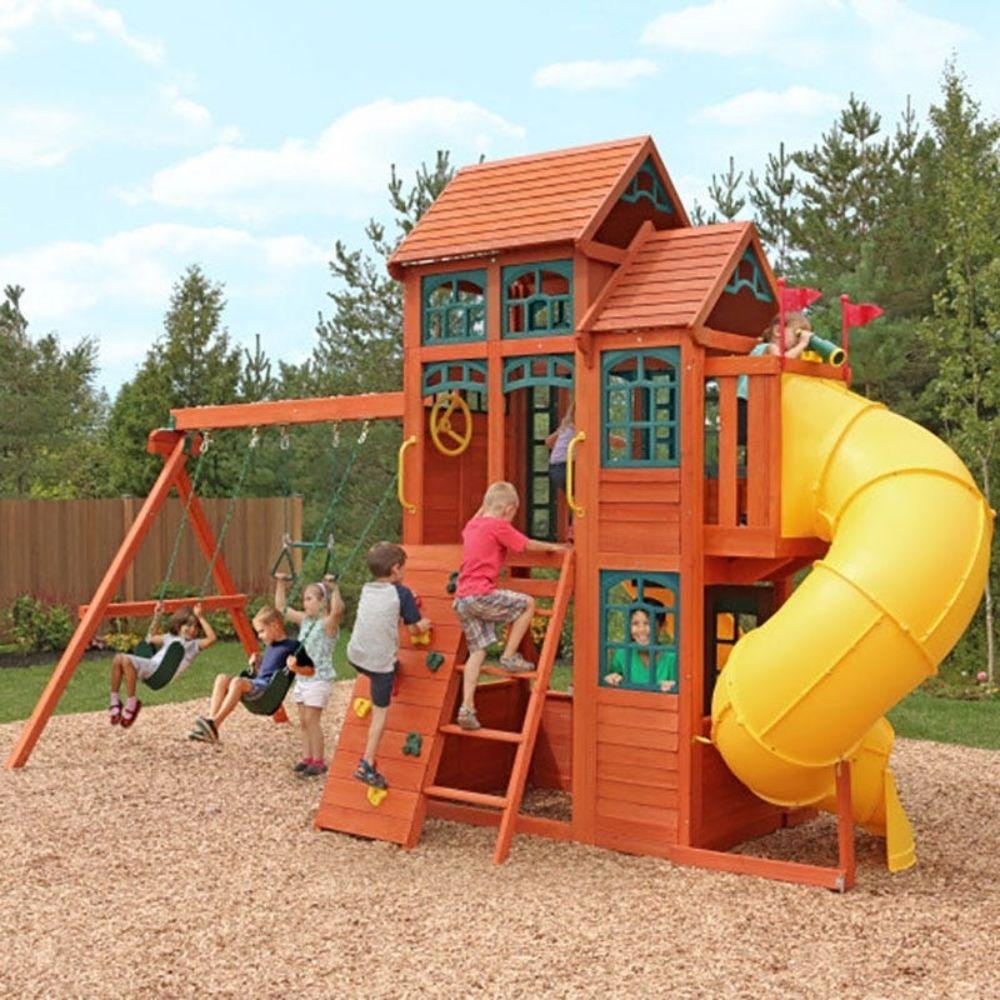 Kidkraft Canyon Ridge Wooden Swing Set