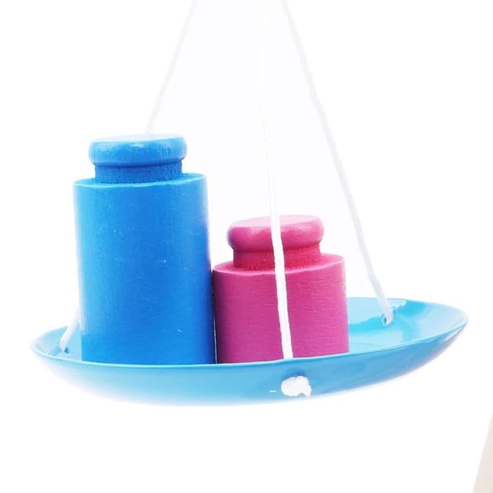 Baby Love Wooden Funny Balance Scale With 6 Weights