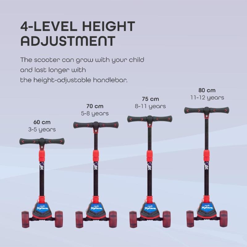 Moon Xplora Foldable Scooter - Red