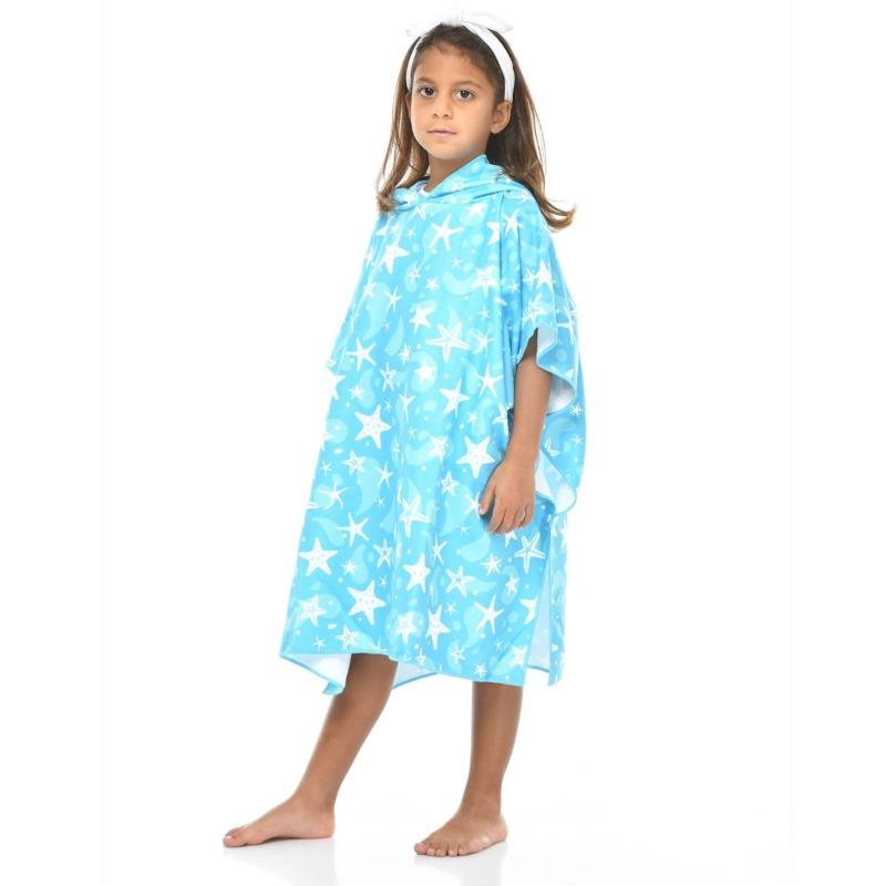 Seashell - Kids Beach Towel Stars Light Blue