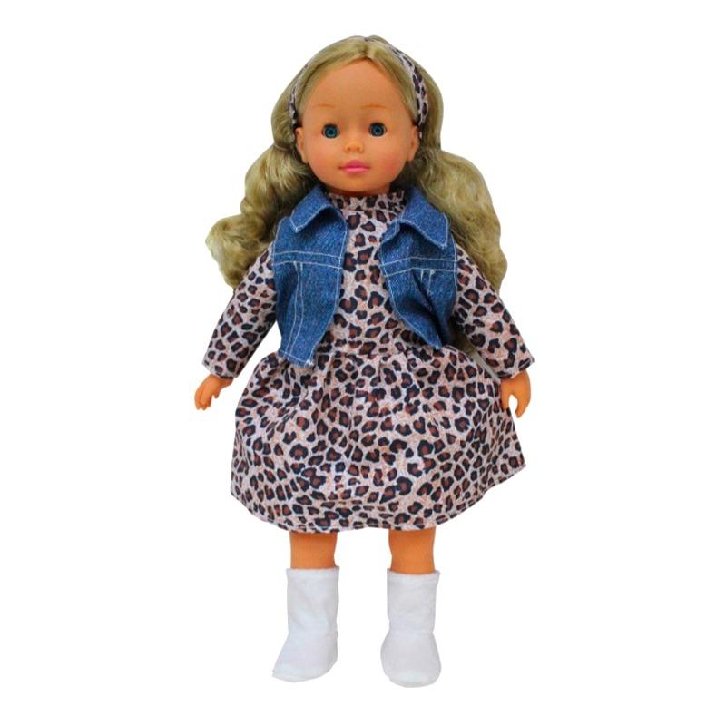 Dimian - Girlz Fashion Doll 46 cm Leopard Print Dress