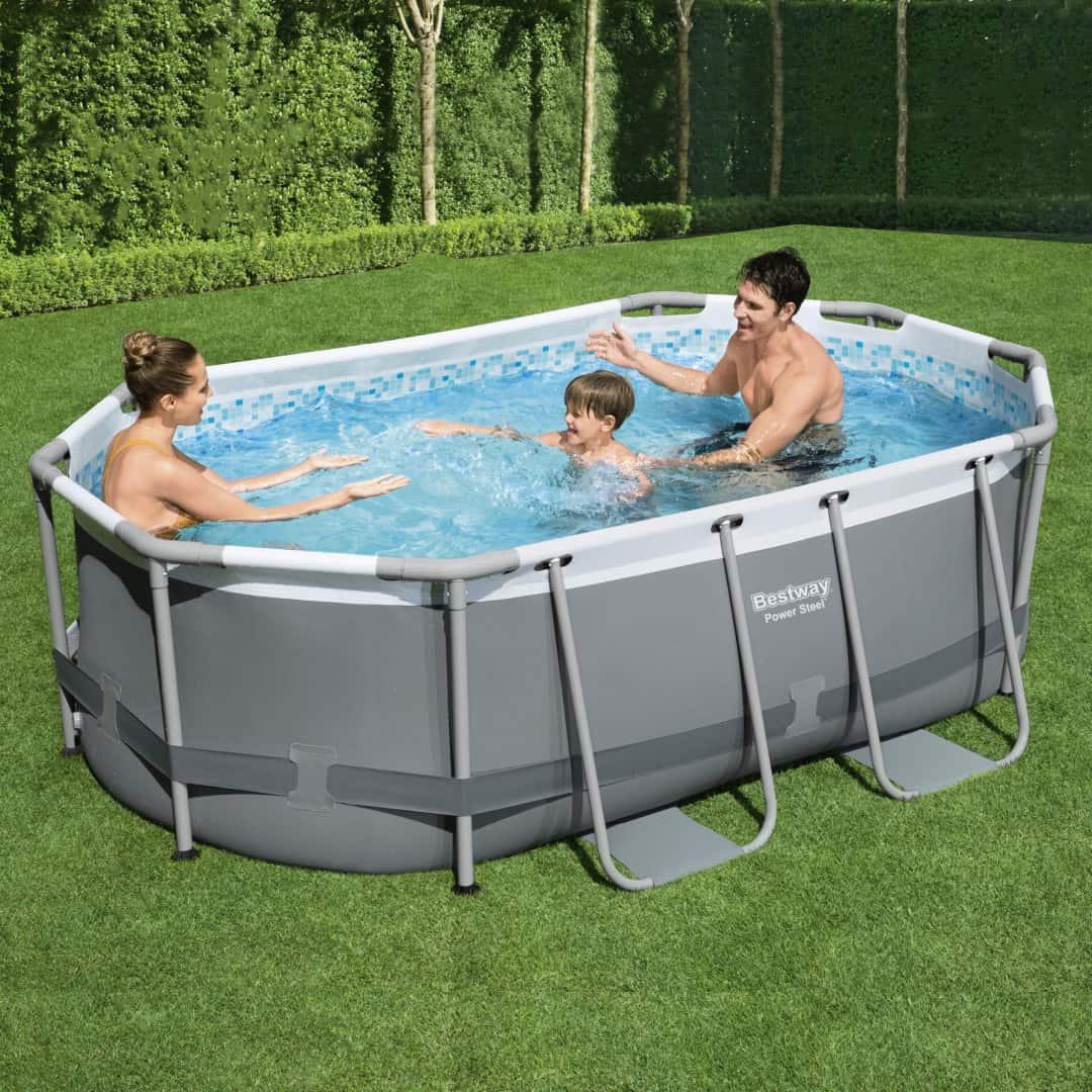 Bestway Power Steel Oval Pool Set