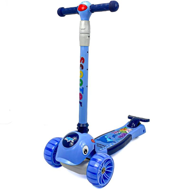 Foldable Kids Three Wheel Scooter with Light