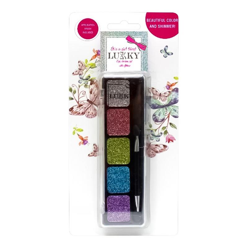 لوكي - جل ظلال العيون مع جليتر 5 لون