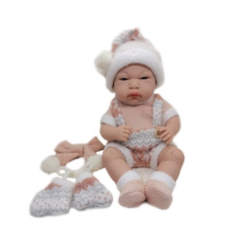 Qisen 12 Inch Baby Doll With Scarf - Gloves - Red