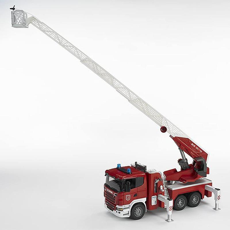 Bruder Scania R-Series fire Ladder Wagon with Water Pump