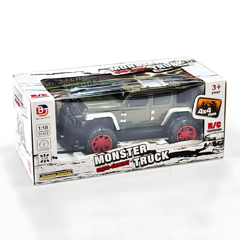 شاحنة مونستر 4x4 اوف رود - لون رمادي