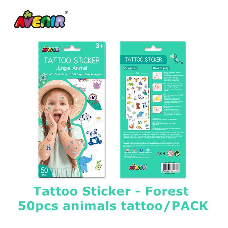 Tattoo Stickers 50 Pcs - Forest