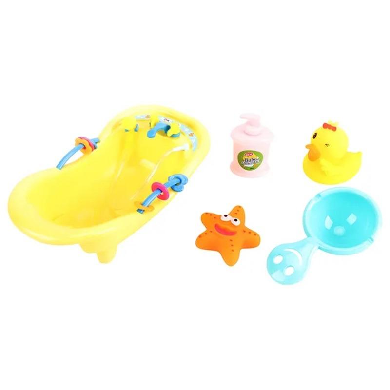 Moon Mini Bath Tub Toy Yellow - 5 pcs