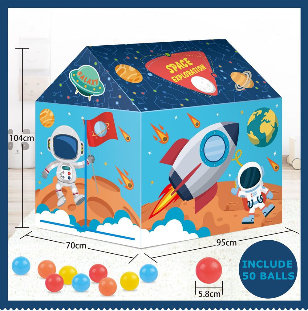 Children Play House Design Space Rocket
