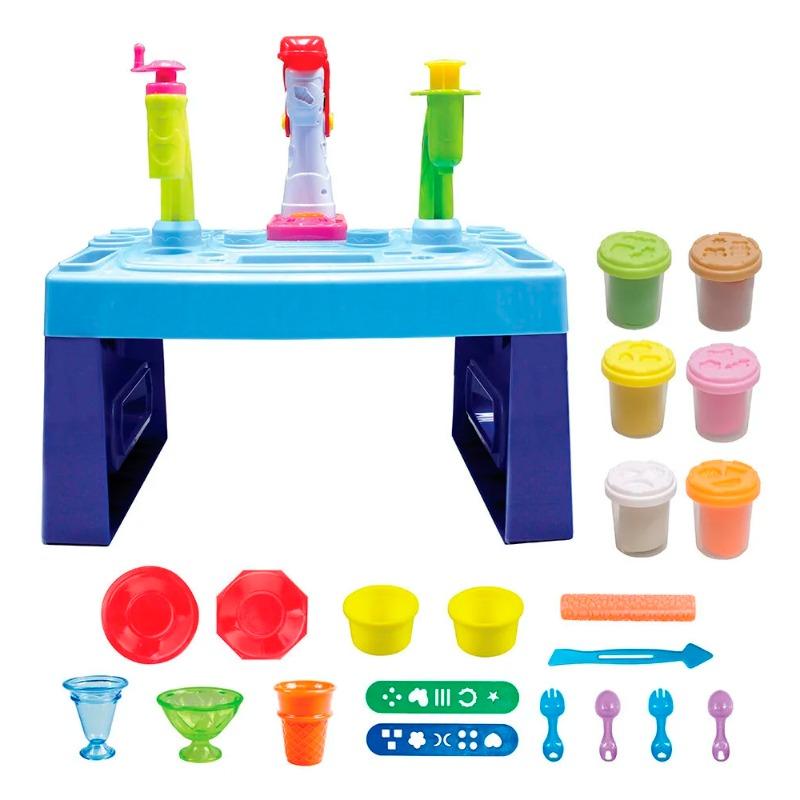 طاولة صلصال كيدز دوه آيس كريم كريتفيتي 56 جرام - 6 عبوات