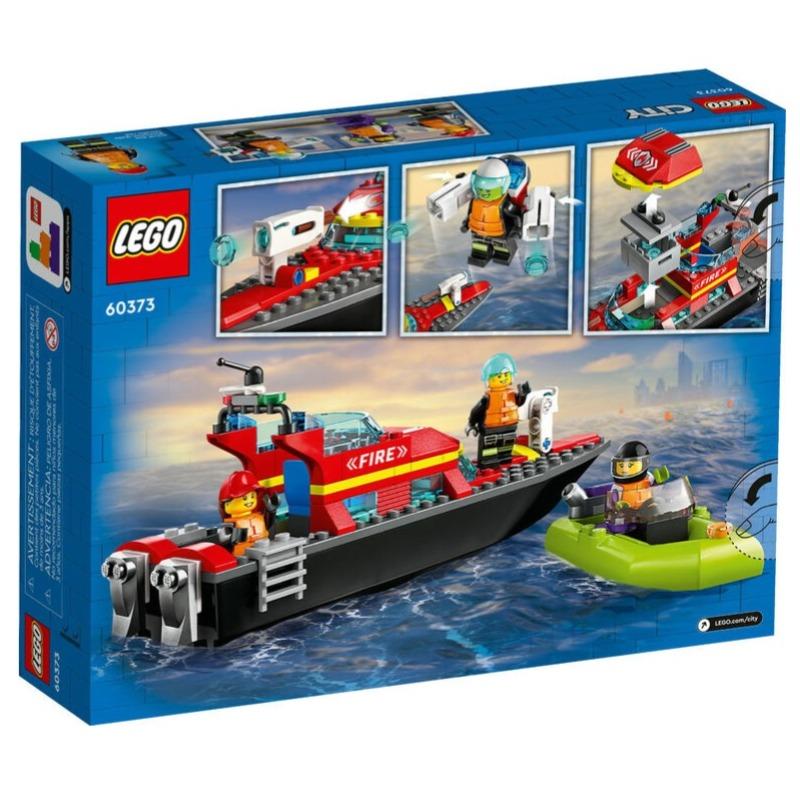 LEGO City Fire Rescue Boat Building Toy Set - 144 Pcs