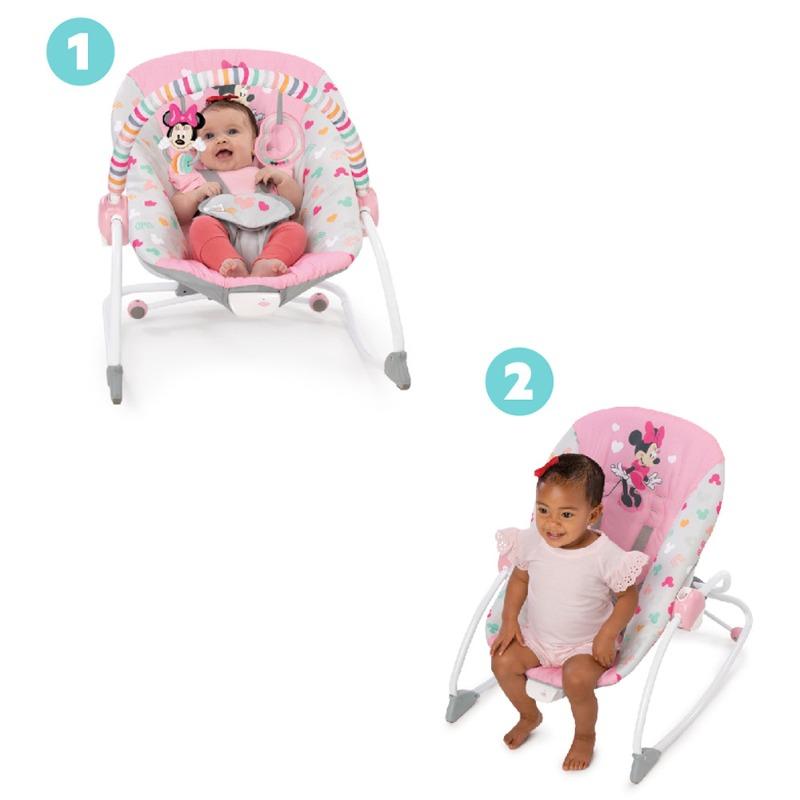 Bright Starts Minnie Mouse Forever Bestiet Infant To Toddler Rocker