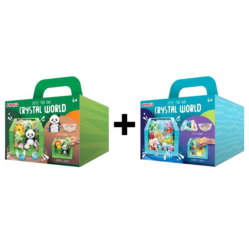 Buy 1 Get 1 Free Sew Star Crystal World Growing Sea + Crystal World Growing Forest