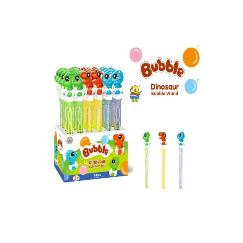 عصا فقاعات الديناصور الحلزونية