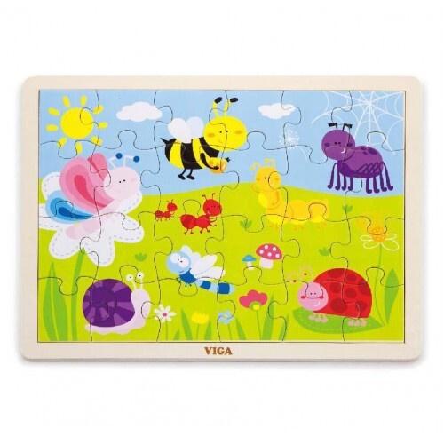 VIGA - 24 Piece Puzzle - Funny Insects