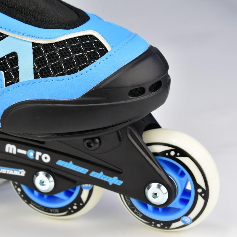 Micro Maxi Cosmo Purple Adjustable Skate Shoes Black & Blue Size 35-38