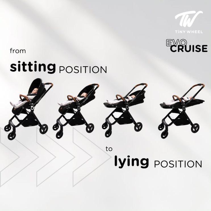 Tiny Wheel - Evo Cruise Stroller - Grey