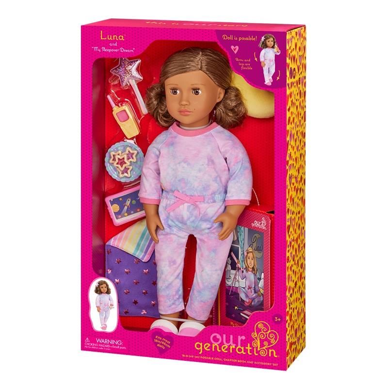 Our Generation Luna Sleepover Doll and Storybook Set