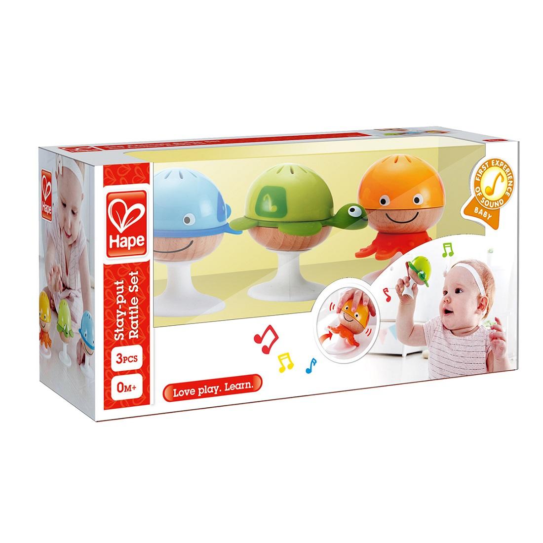 Hape - Stay Put Rattle Set