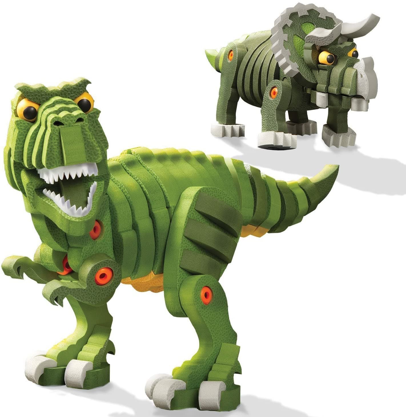 Bloco - T-Rex And Triceratops Blocks Building