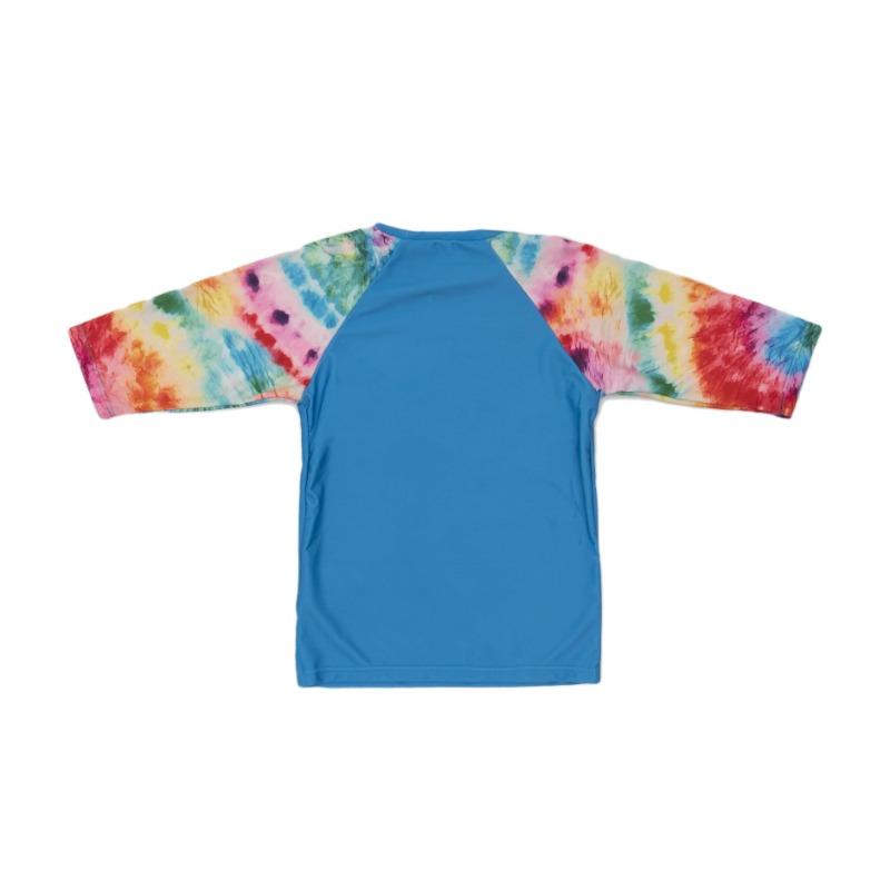 سيشل - ملابس سباحة بتصميم ألوان التاي داي لون أزرق