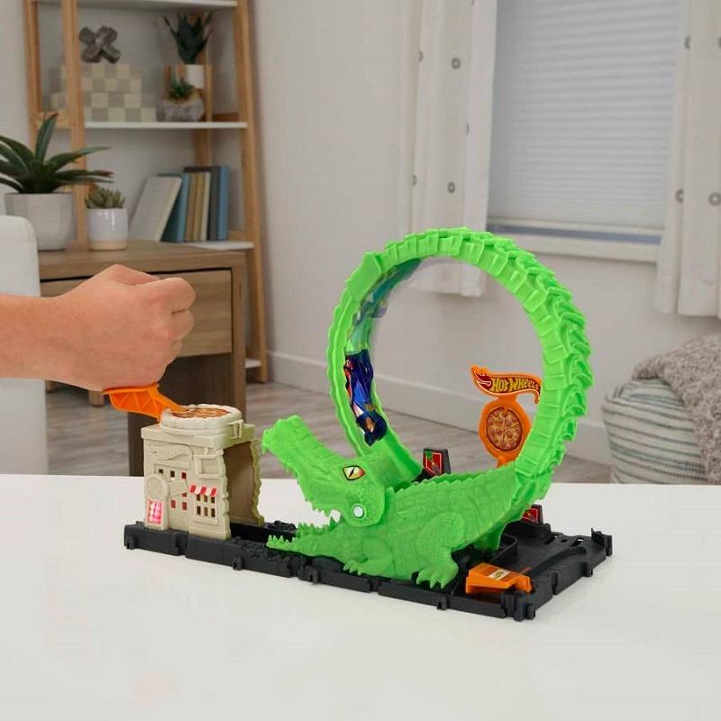 Hot Wheels City Nemesis Gator Pizza Shop