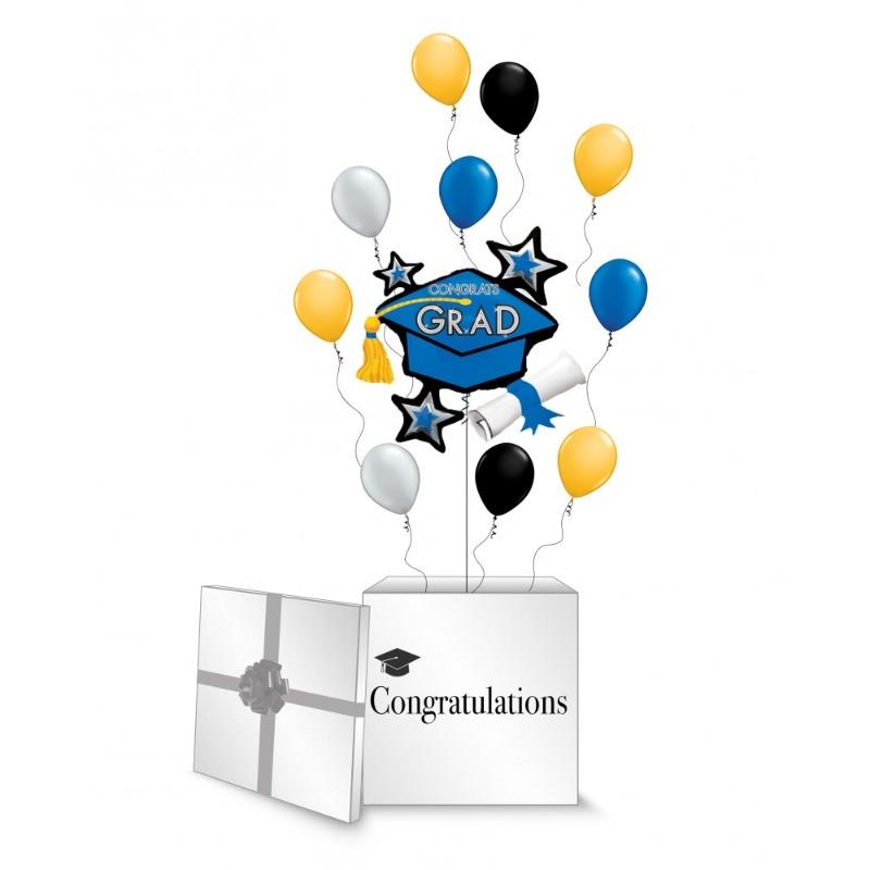 Graduation Decoration Balloon - Blue Cluster