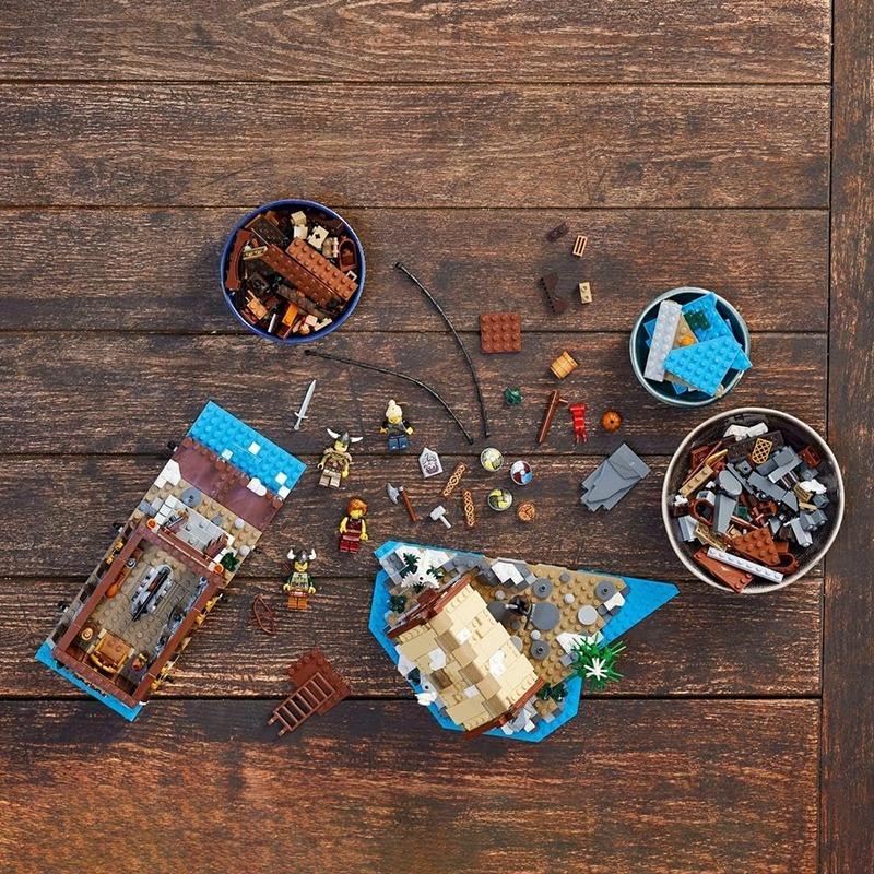ليجو - مجموعة بناء ايدياز فايكنج فيليج 21343