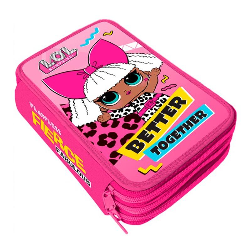 L.O.L. Surprise 3 Zippers Pencil Case
